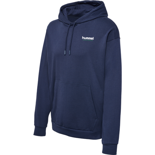 hmlLGC NATE HOODIE, PEACOAT hmlLGC NATE HOODIE, PEACOAT, packshot