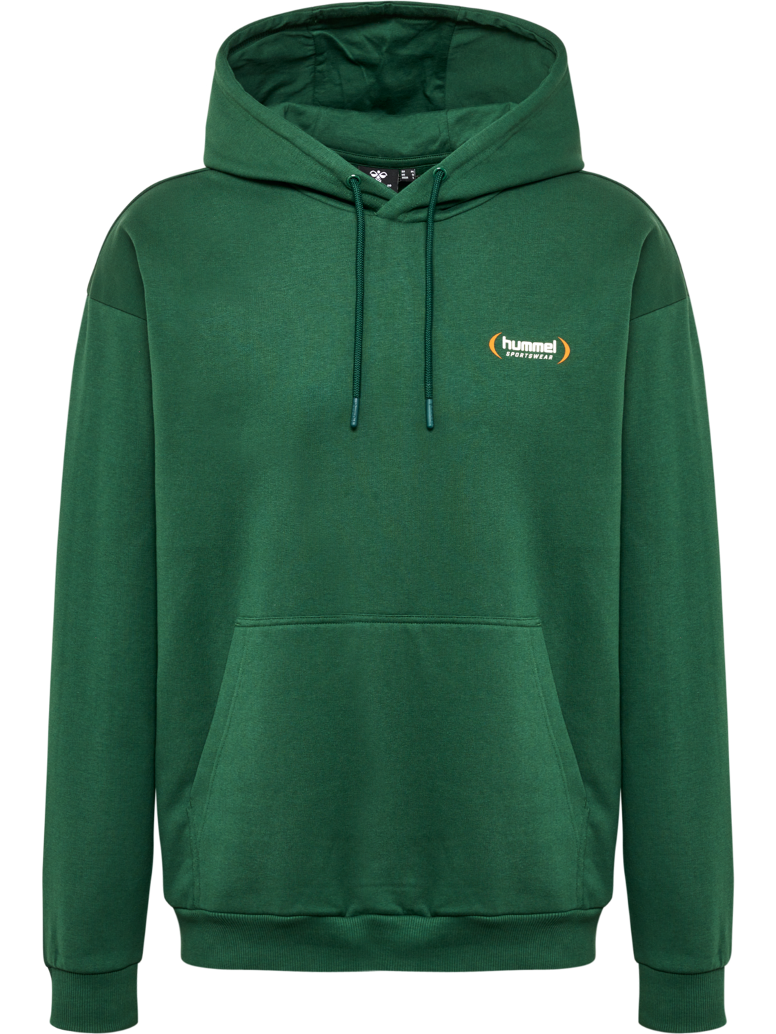 hmlFELIX LOOSE HOODIE, DARK GREEN, packshot