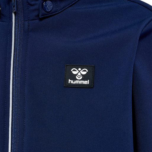 hmlMARS SOFTSHELL JACKET, BLACK IRIS, packshot