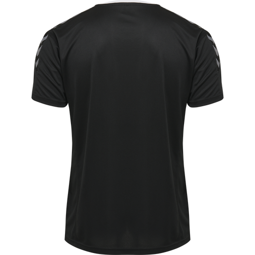 hmlAUTHENTIC KIDS POLY JERSEY S/S, BLACK/WHITE, packshot