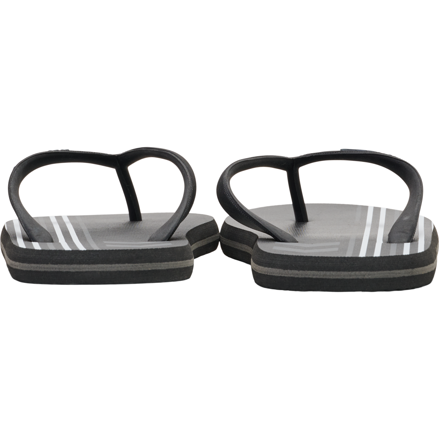 MULTI STRIPE FLIP FLOP, BLACK, packshot