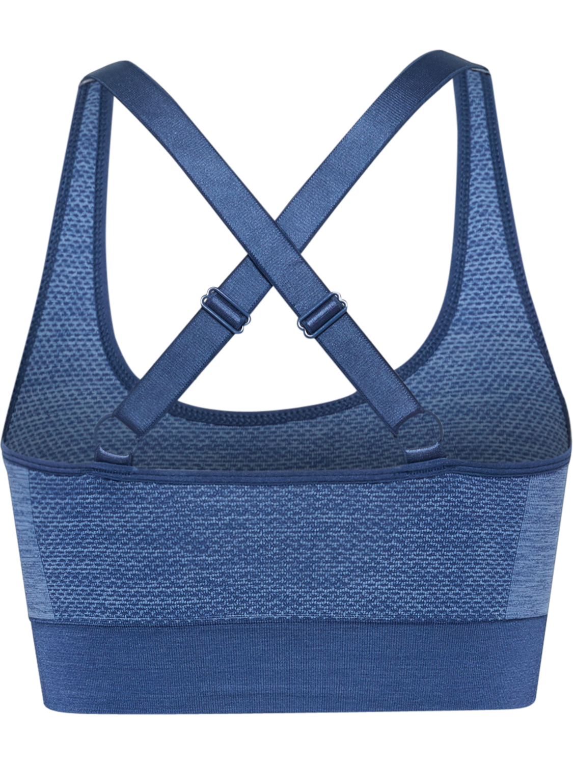 hmlMT SHINE SEAMLESS SPORTS BRA, BLUE INDIGO MELANGE, packshot