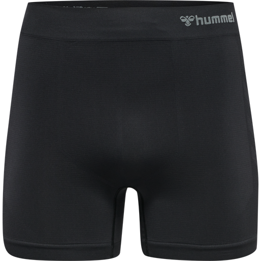 hmlJACK SEAMLESS BOXERS 2-PACK, BLACK/BLACK, packshot