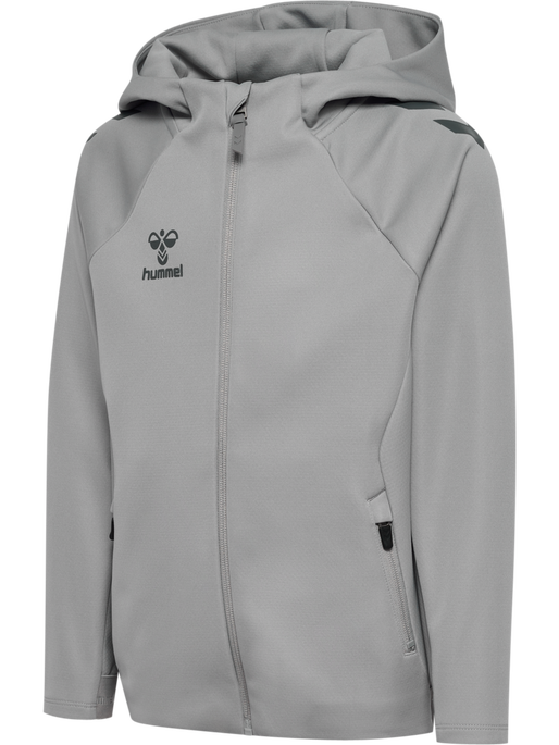 hmlCIMA 2.0 ZIP HOODIE KIDS, ALLOY, packshot