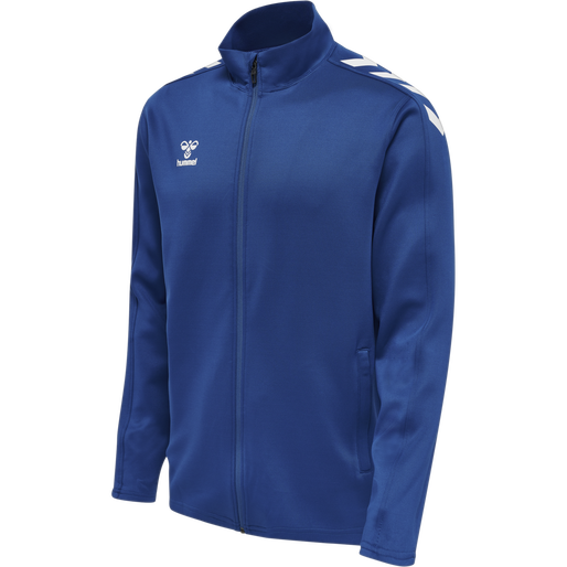 hmlCORE XK POLY ZIP SWEAT, TRUE BLUE, packshot