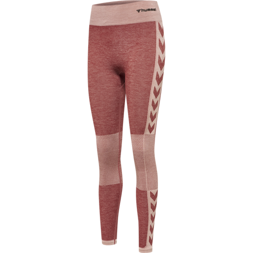 hmlCLEA SEAMLESS MID WAIST TIGHTS, WITHERED ROSE, packshot