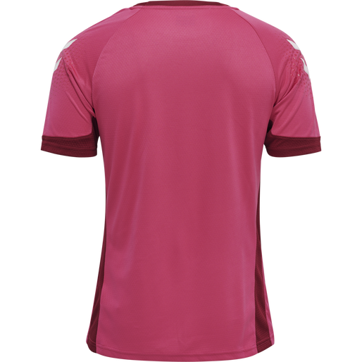 hmlLEAD S/S POLY JERSEY, RASPBERRY SORBET, packshot