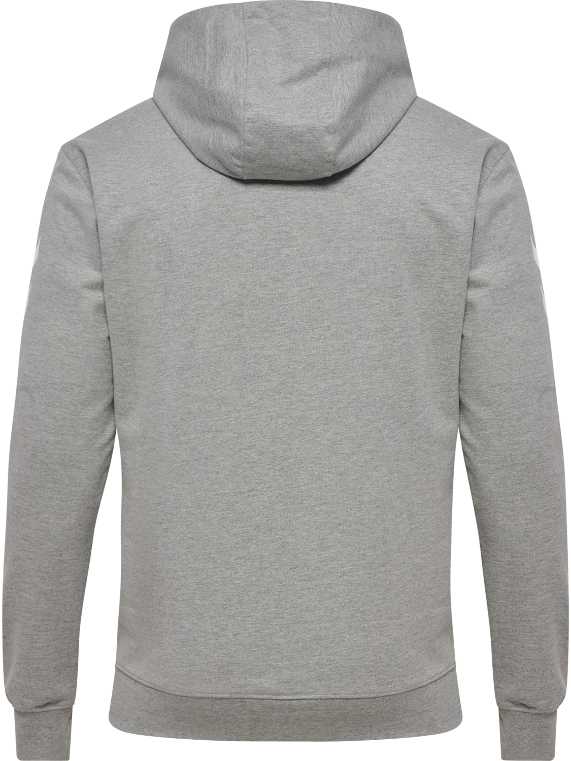 hmlGO 2.0 CHEVRON ZIP HOODIE, GREY MELANGE, packshot