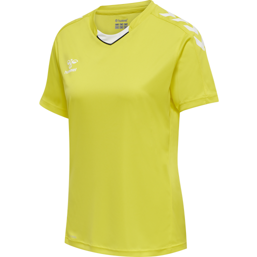 hmlCORE XK POLY JERSEY S/S WOMAN, BLAZING YELLOW, packshot