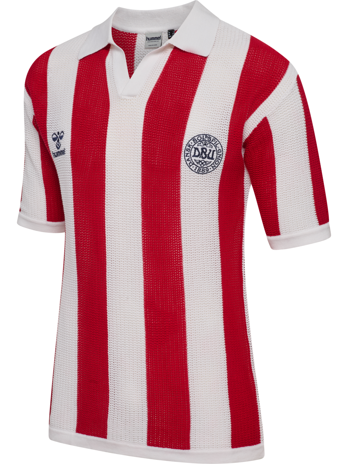 DBU 26 FAN KNIT PULLOVER, WHITE/TANGO RED, packshot