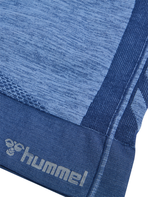 hmlMT SHINE SEAMLESS SPORTS BRA, BLUE INDIGO MELANGE hmlMT SHINE SEAMLESS SPORTS BRA, BLUE INDIGO MELANGE, packshot