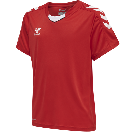 hmlCORE XK POLY JERSEY S/S KIDS, TRUE RED hmlCORE XK POLY JERSEY S/S KIDS, TRUE RED, packshot