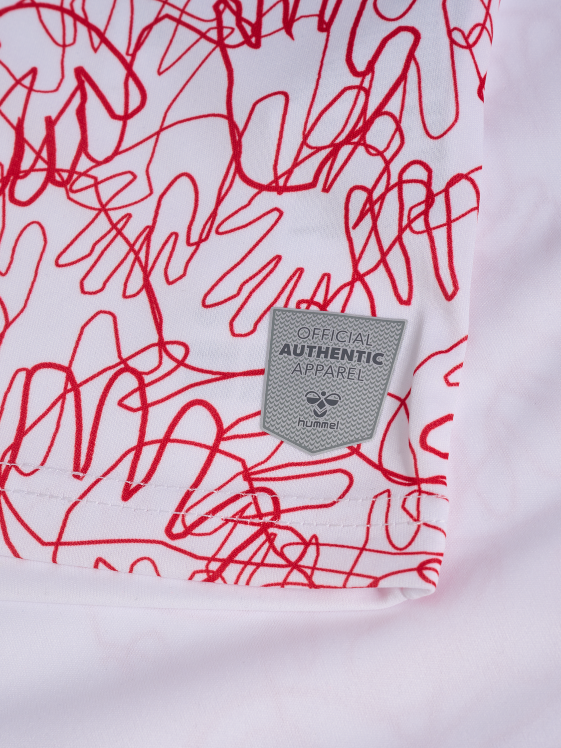 LYKKELIGA 23/24 DK JERSEY S/S, WHITE, packshot