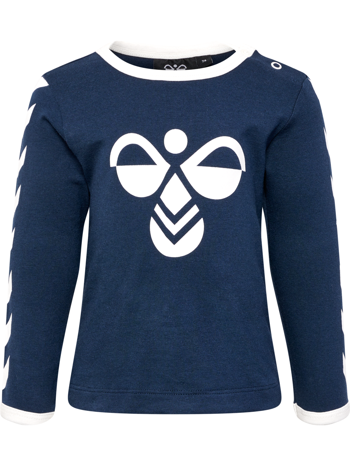 hmlFLIPPER T-SHIRT L/S 2-PACK, GREY MELANGE/BLUE NIGHTS, packshot