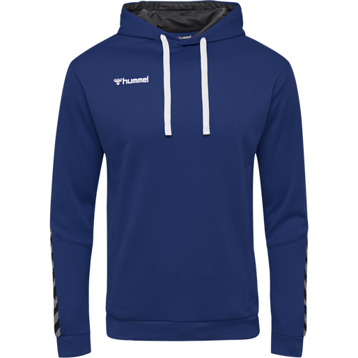hmlAUTHENTIC POLY HOODIE, TRUE BLUE, packshot