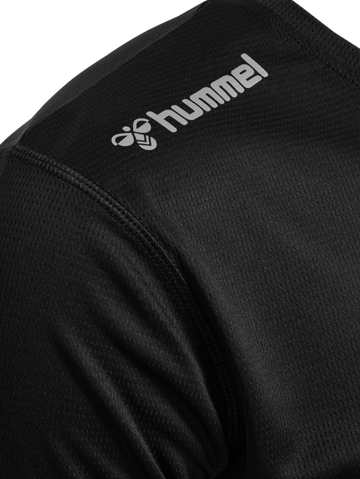 hmlRUN JERSEY S/S, BLACK, packshot