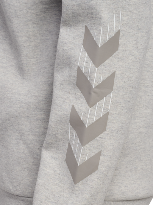 hmlTRAVEL ZIP HOODIE, LIGHT GREY MELANGE, packshot