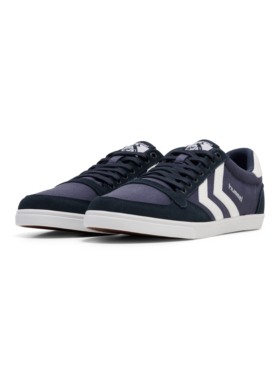 HUMMEL SLIMMER STADIL LOW, DRESS BLUES/WHITE KH, packshot