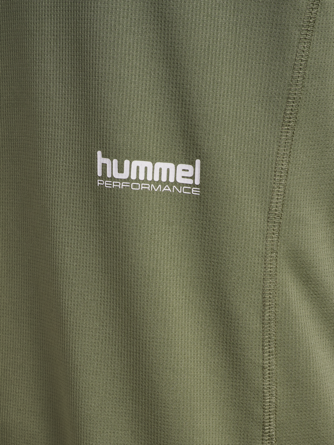 hmlPULSE WORKOUT T-SHIRT L/S, DEEP LICHEN GREEN, packshot