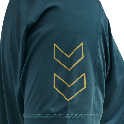 hmlCIMA XK T-SHIRT S/S, BLUE CORAL, packshot