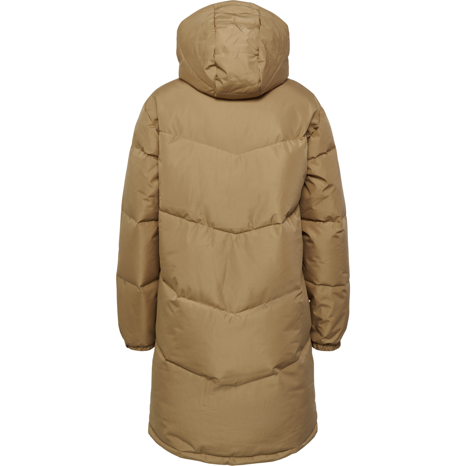 hmlLGC MIA LONG PUFF COAT, TIGERS EYE, packshot