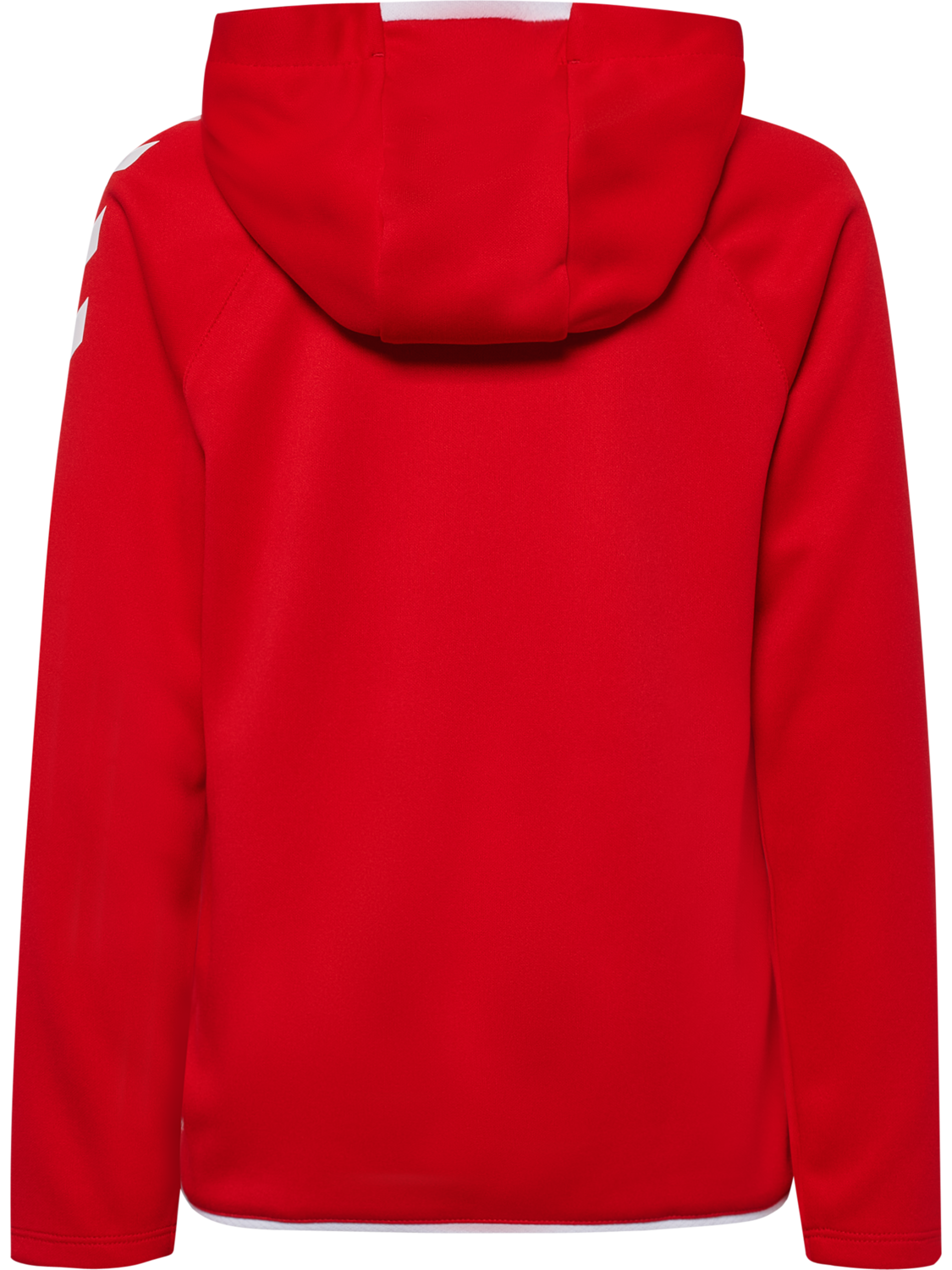 hmlCORE 2.0 HOODIE KIDS, TRUE RED/WHITE, packshot