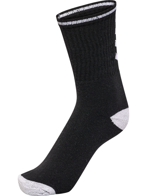 hml3-PACK SINGLE STRIPE CREW SOCK, BLACK, packshot