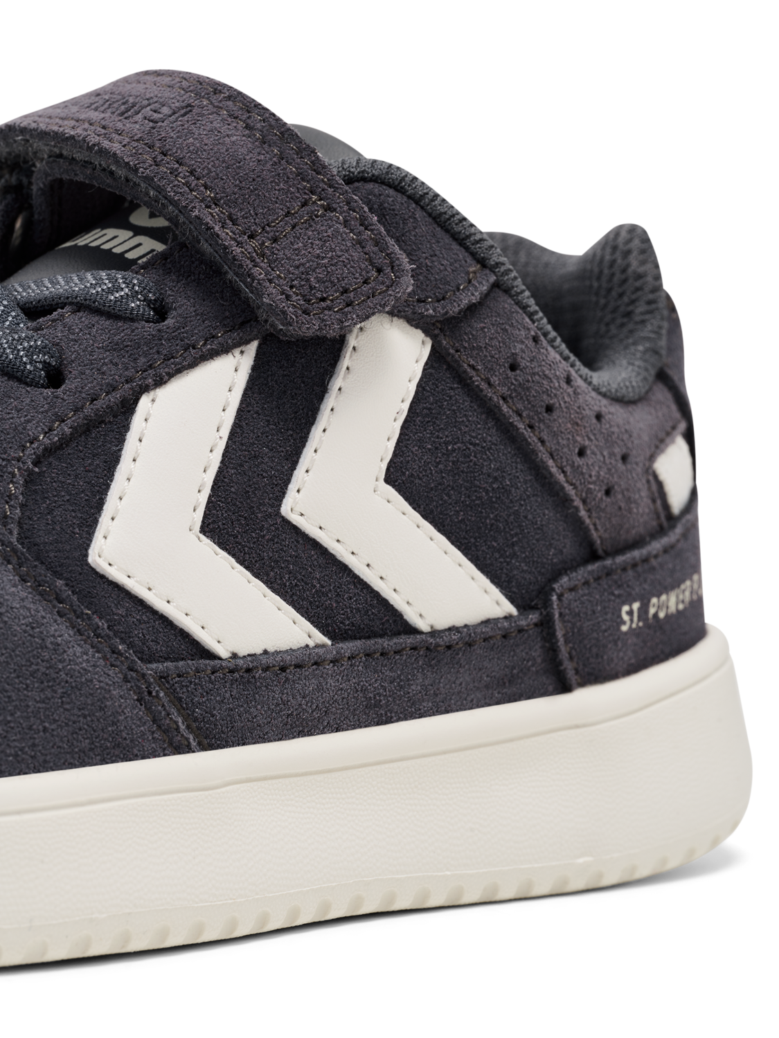 ST. POWER PLAY SUEDE JR, WHITE/OBSIDIAN/BLACK, packshot