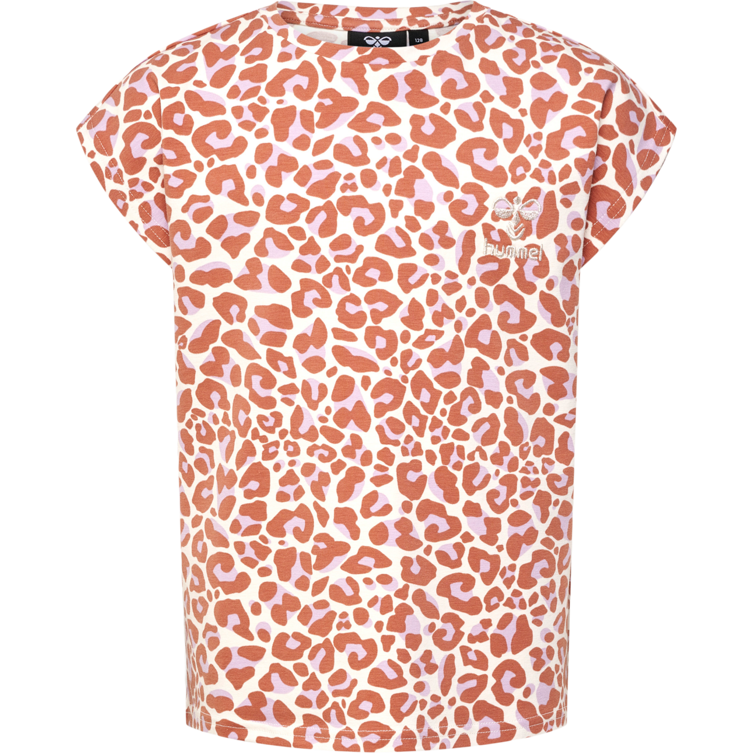 hmlJUMPY AOP T-SHIRT S/S, COPPER BROWN, packshot