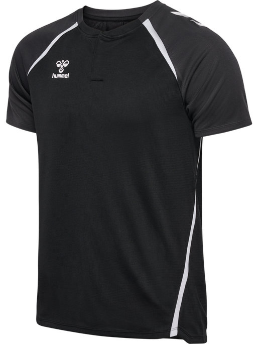 hmlLEAD 2.0 POLO, BLACK/ASPHALT, packshot