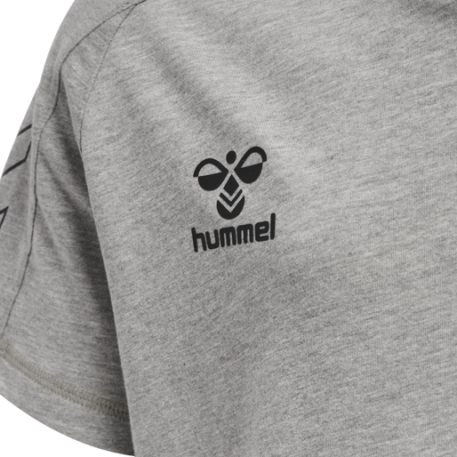 hmlCIMA XK T-SHIRT S/S KIDS, GREY MELANGE hmlCIMA XK T-SHIRT S/S KIDS, GREY MELANGE, packshot