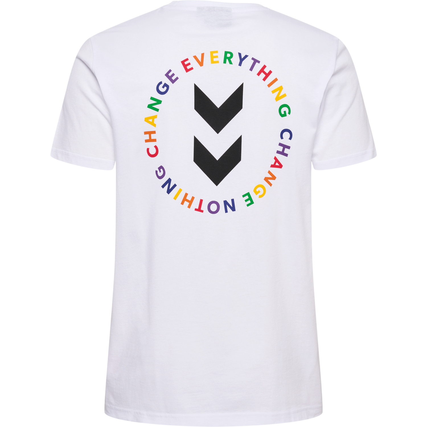 hmlEVERYTHING NOTHING T-SHIRT, WHITE, packshot