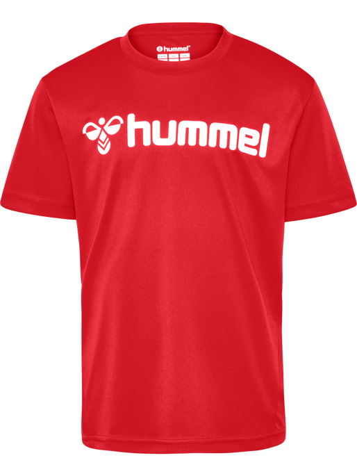 hmlLOGO JERSEY S/S KIDS, TRUE RED, packshot