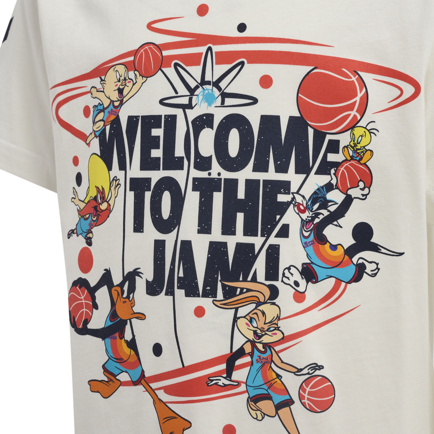 hmlSPACE JAM TRES T-SHIRT S/S, MARSHMALLOW, packshot
