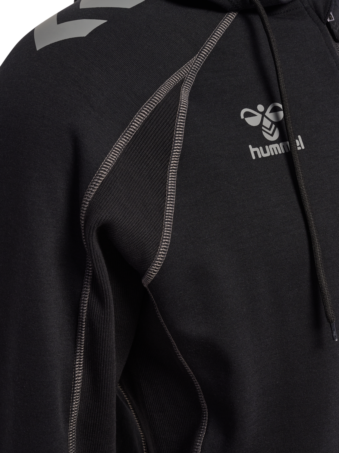 hmlMOVE 2.0 ZIP HOODIE, BLACK, packshot