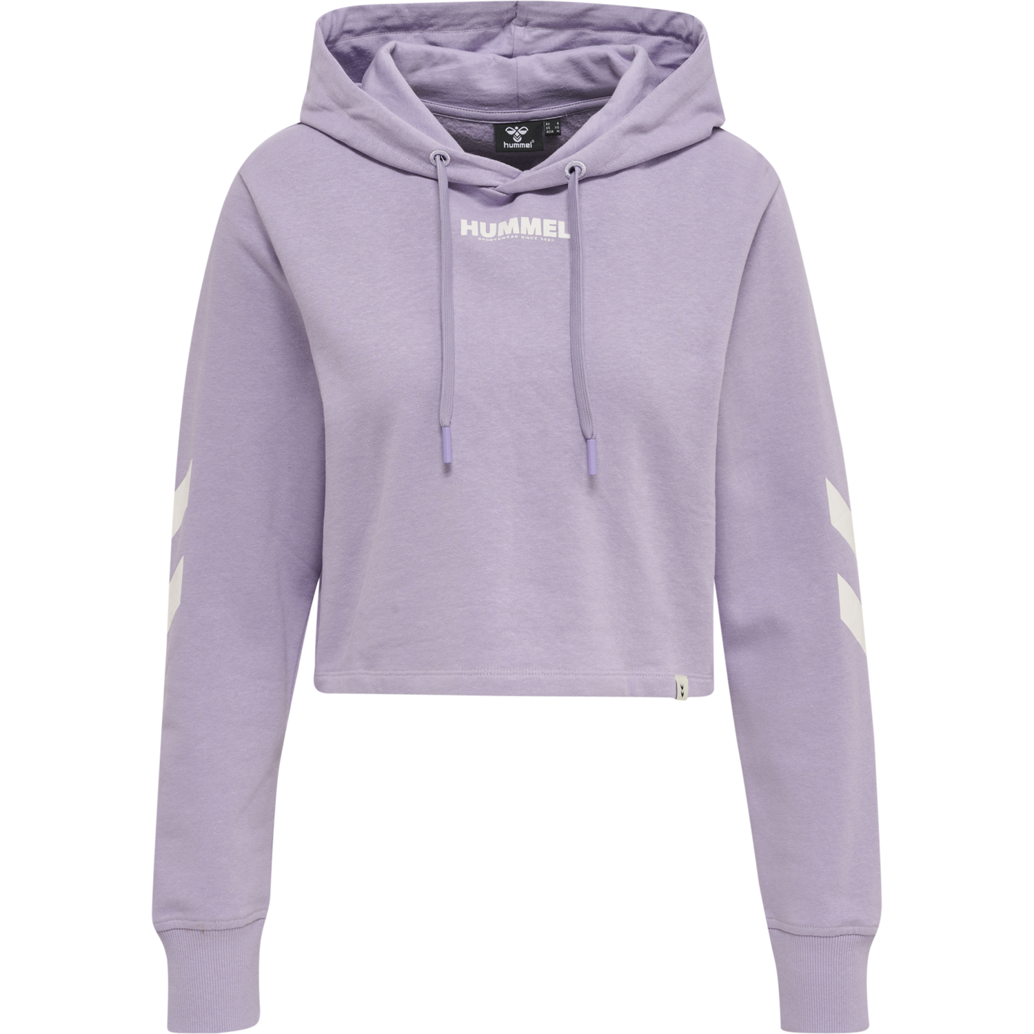hmlLEGACY WOMAN CROPPED HOODIE, HEIRLOOM LILAC, packshot