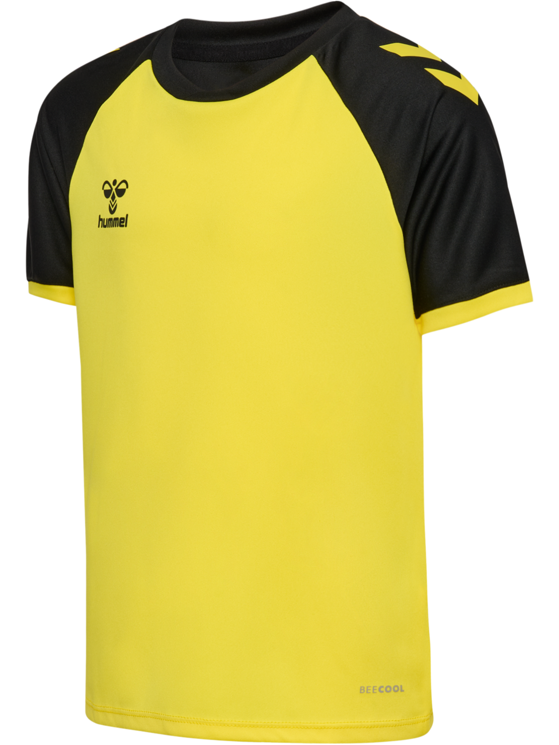 hmlMATCH LEAGUE JERSEY S/S KIDS, BLAZING YELLOW/BLACK, packshot