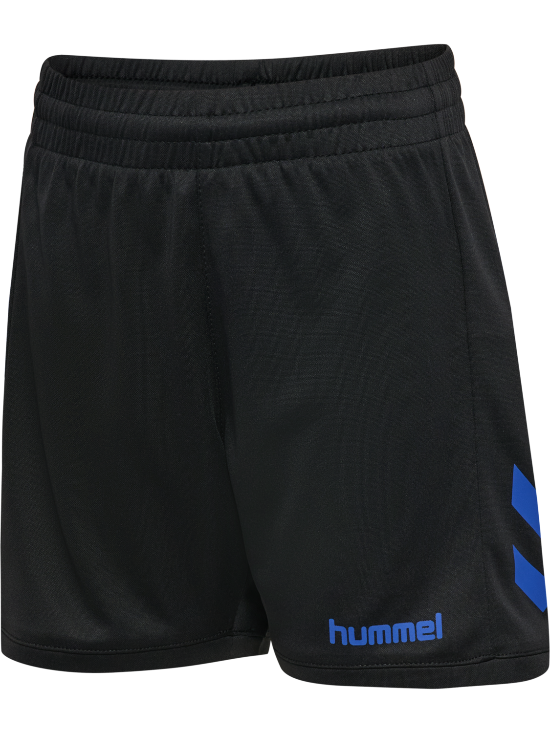 hmlBLAZE CLUB 26 POLY SHORTS KIDS, BLACK/BLUE, packshot