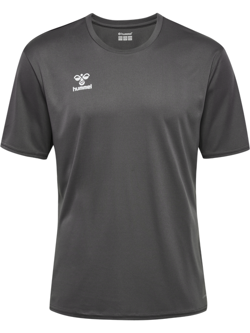hmlESSENTIAL JERSEY S/S, STEEL GRAY, packshot