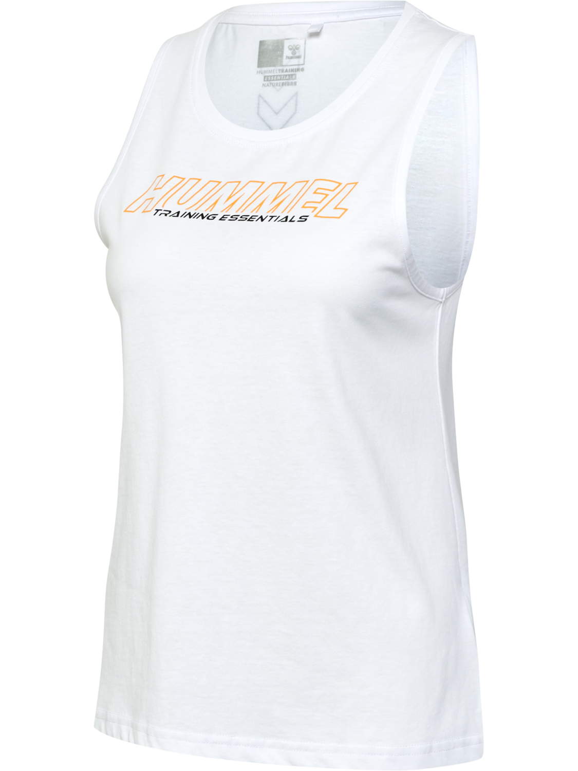 hmlTE CONFIDENT COTTON TANKTOP, WHITE, packshot