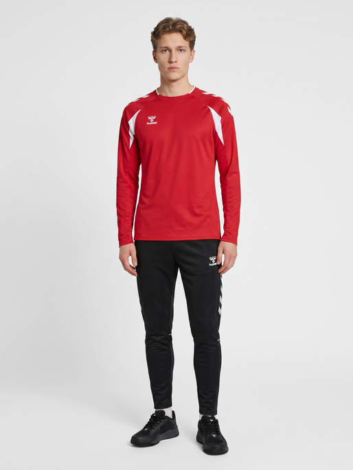 hmlCORE 2.0 CREW NECK, TRUE RED/WHITE, model