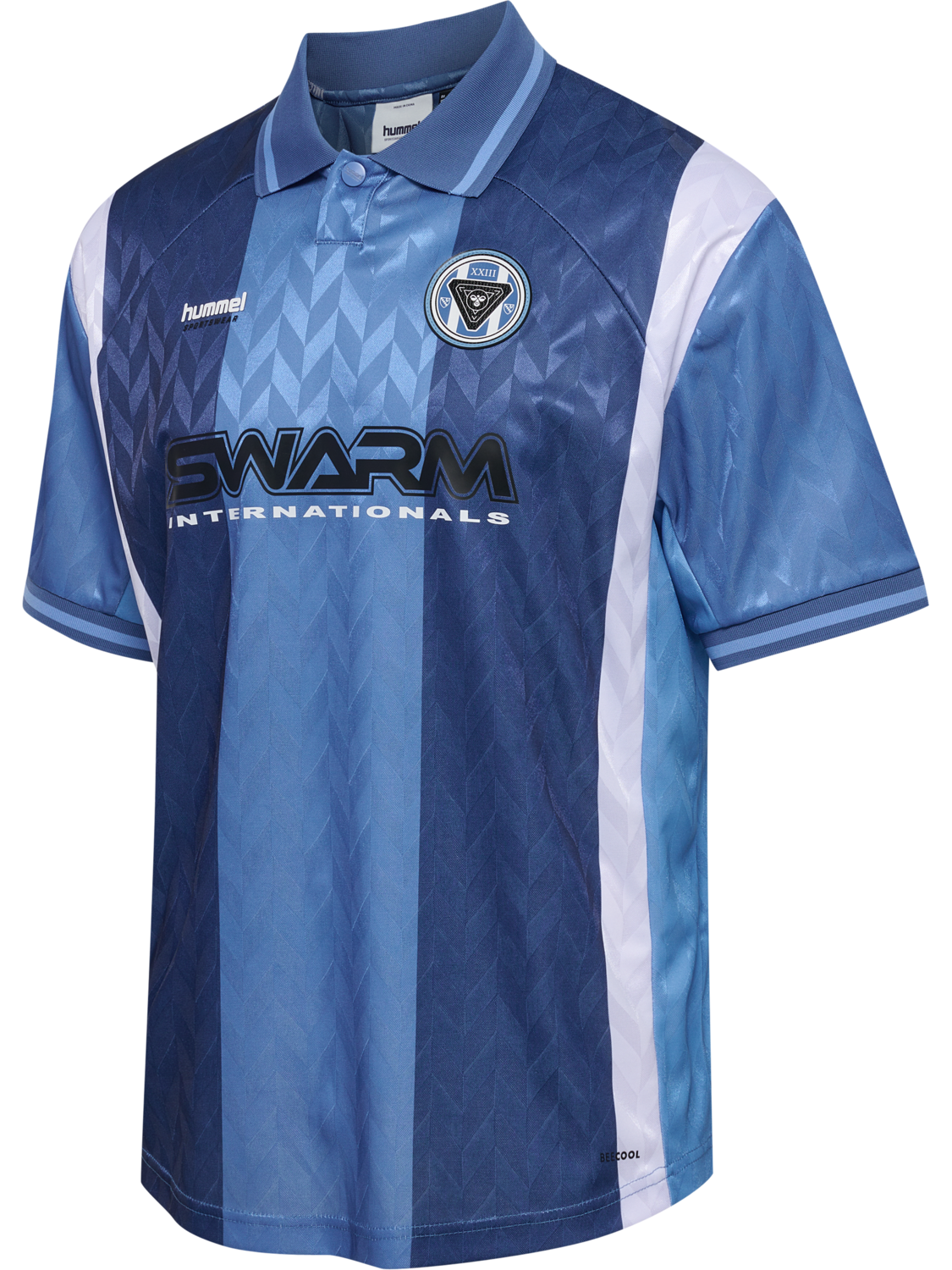 hmlLOOSE SOCCER JERSEY S/S, ESTATE BLUE, packshot