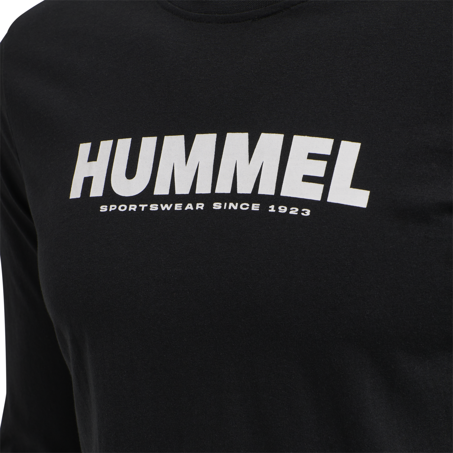 hmlLEGACY T-SHIRT L/S, BLACK, packshot