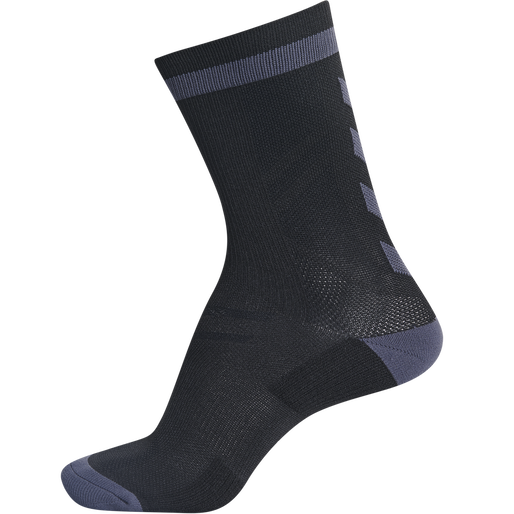 ELITE INDOOR SOCK LOW, BLACK/ASPHALT, packshot