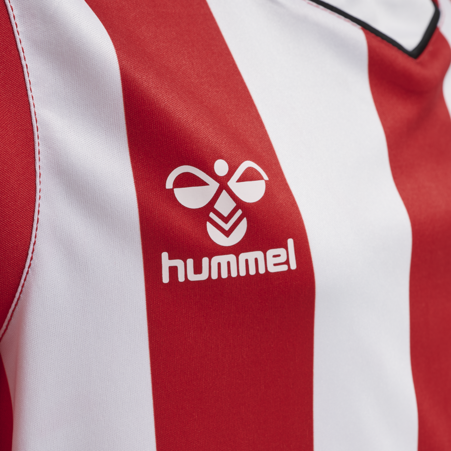 hmlCORE XK STRIPED JERSEY S/S KIDS, TRUE RED/WHITE, packshot