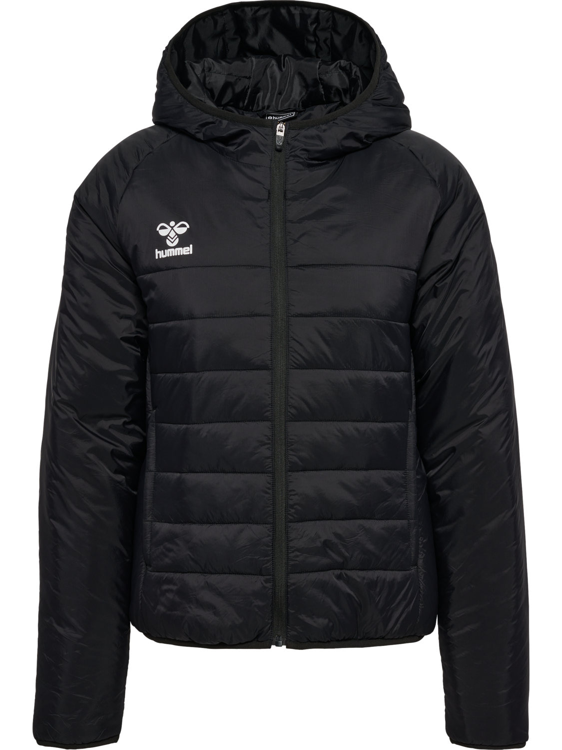 hmlGO QUILTED HOOD JACKET WOMAN, BLACK, packshot