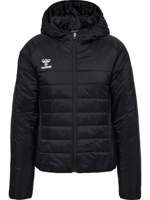 hmlGO QUILTED HOOD JACKET WOMAN, BLACK hmlGO QUILTED HOOD JACKET WOMAN, BLACK, packshot