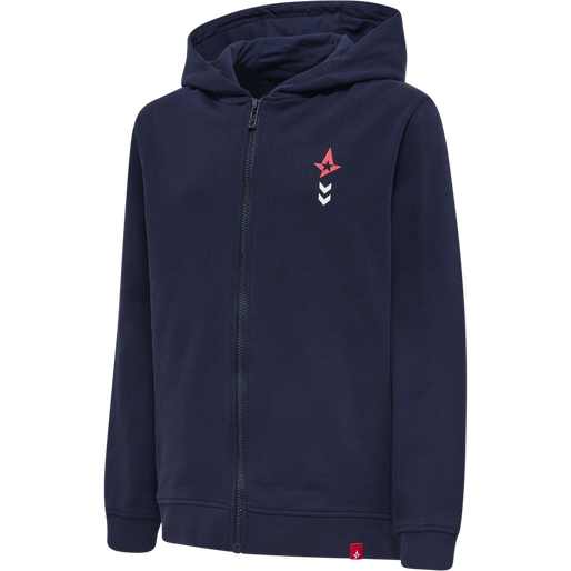 ASTRALIS 21/22 ZIP HOODIE KIDS, MARINE, packshot