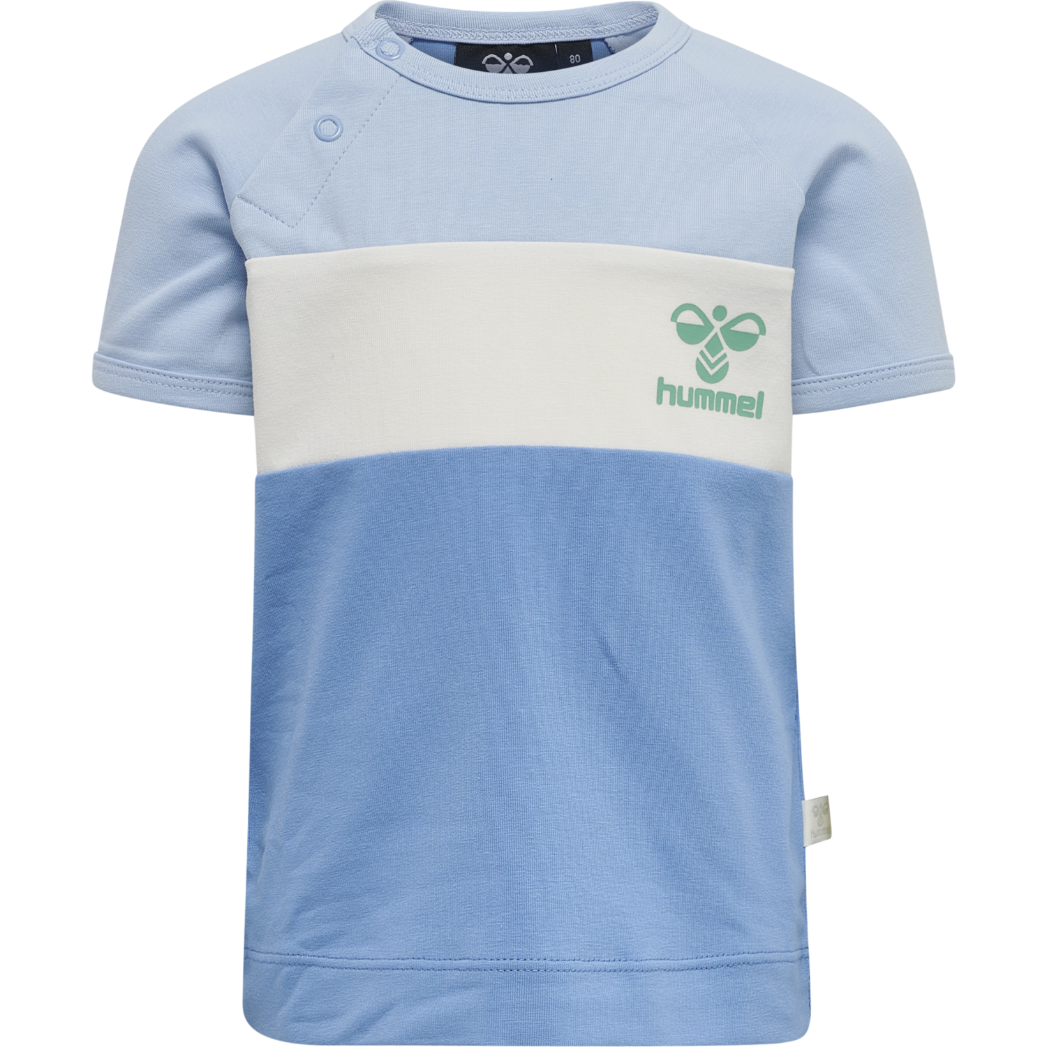 hmlASLAN T-SHIRT S/S, SILVER LAKE BLUE, packshot