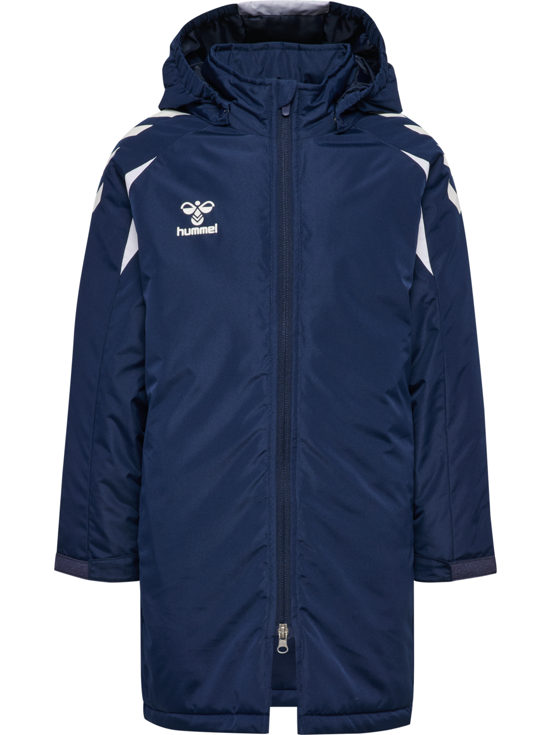 hmlCORE 2.0 BENCH JACKET KIDS, MARINE/WHITE, packshot